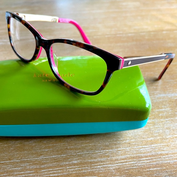 Kate Spade Angelisa Eye Glasses, Tortoise & Pink, S0X 135 - Picture 4 of 11